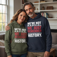 Load image into Gallery viewer, We&#39;re Not Radical We Just Remember History Uni-Sex Hoodie
