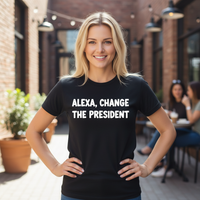 Load image into Gallery viewer, Alexa, Change The President Women&#39;s Cut T-Shirt
