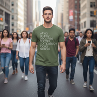 Load image into Gallery viewer, When Cruelty Becomes Normal, Compassion Looks Radical Men&#39;s T-Shirt
