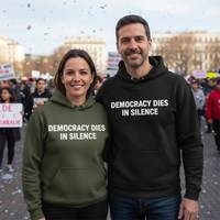 Load image into Gallery viewer, Democracy Dies In Silence Uni-Sex Hoodie
