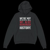 Load image into Gallery viewer, We&#39;re Not Radical We Just Remember History Uni-Sex Hoodie
