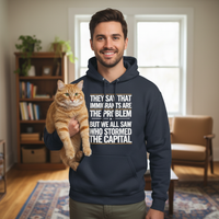 Load image into Gallery viewer, They Say That Immigrants Are The Problem But We All Saw Who Stormed The Capital Men&#39;s Hoodie
