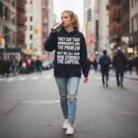 Load image into Gallery viewer, They Say That Immigrants Are The Problem But We All Saw Who Stormed The Capital Women&#39;s Hoodie
