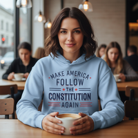 Load image into Gallery viewer, Make America Follow The Constitution Again Women&#39;s Hoodie
