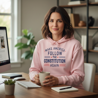 Load image into Gallery viewer, Make America Follow The Constitution Again Women&#39;s Hoodie

