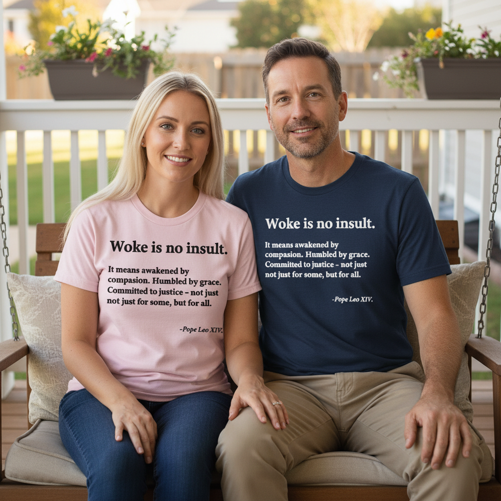 Woke Is No Insult. Pope Leo XIV Uni-Sex T-Shirt