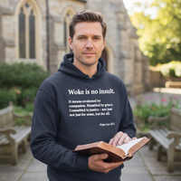 Load image into Gallery viewer, Woke Is No Insult. Pope Leo XIV Uni-Sex Hoodie
